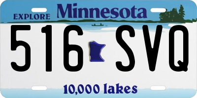 MN license plate 516SVQ