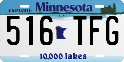 MN license plate 516TFG