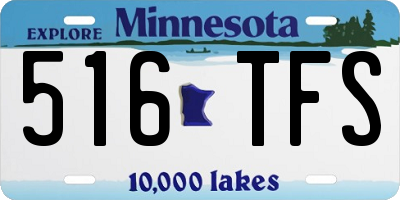 MN license plate 516TFS