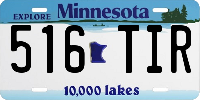 MN license plate 516TIR