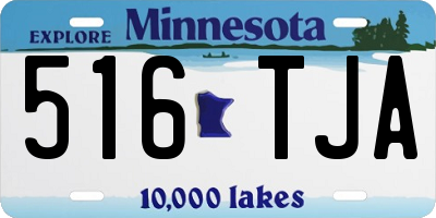 MN license plate 516TJA