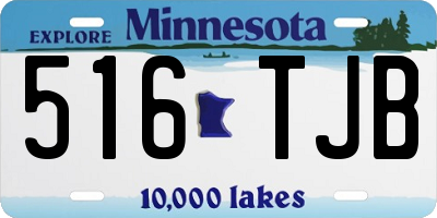 MN license plate 516TJB