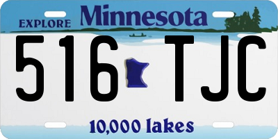 MN license plate 516TJC