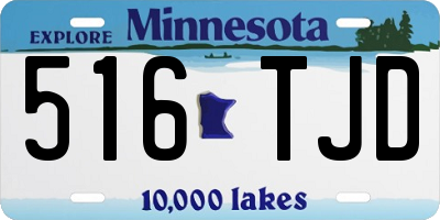 MN license plate 516TJD