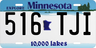 MN license plate 516TJI