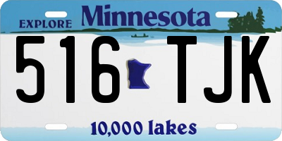 MN license plate 516TJK