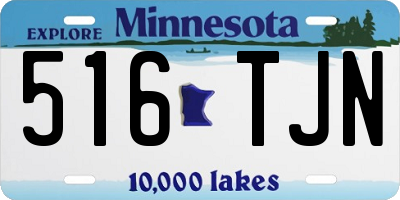 MN license plate 516TJN