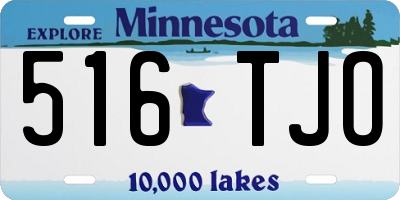 MN license plate 516TJO
