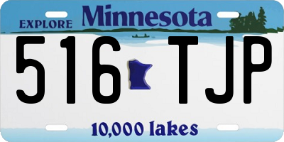 MN license plate 516TJP