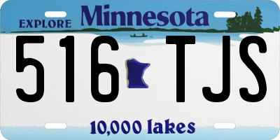 MN license plate 516TJS
