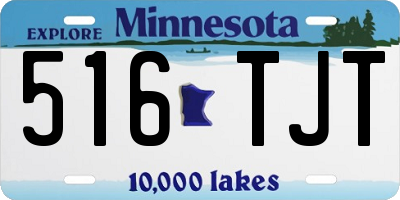 MN license plate 516TJT