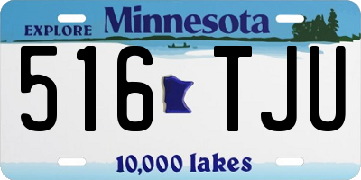 MN license plate 516TJU