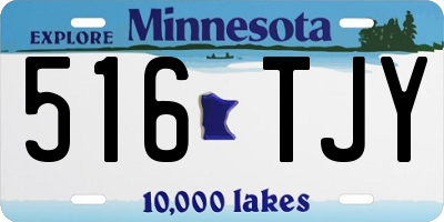 MN license plate 516TJY