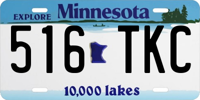 MN license plate 516TKC