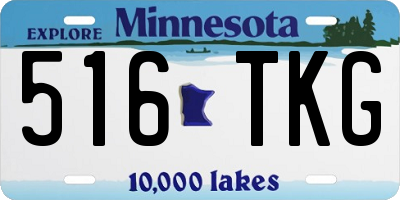 MN license plate 516TKG