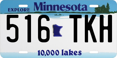 MN license plate 516TKH