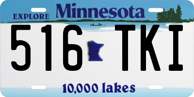 MN license plate 516TKI