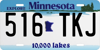 MN license plate 516TKJ