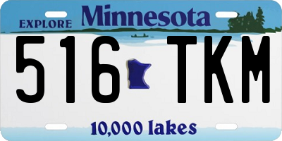MN license plate 516TKM