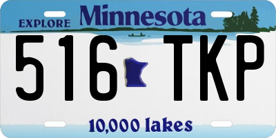 MN license plate 516TKP