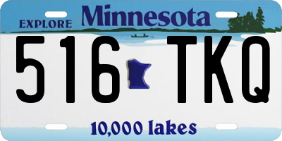 MN license plate 516TKQ