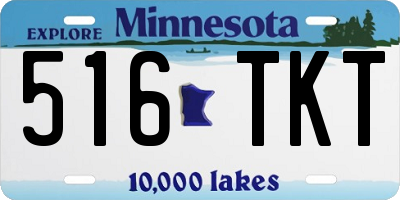 MN license plate 516TKT
