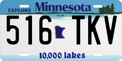 MN license plate 516TKV