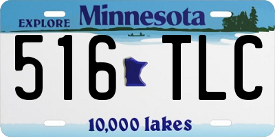 MN license plate 516TLC