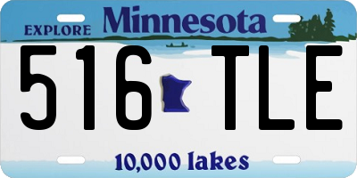 MN license plate 516TLE