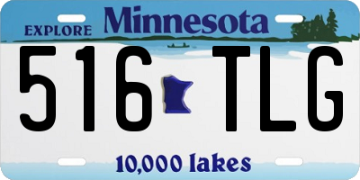 MN license plate 516TLG