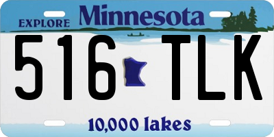 MN license plate 516TLK