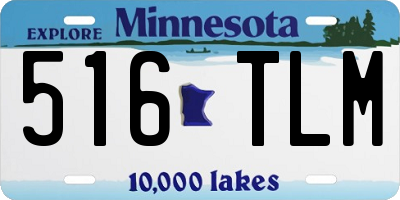 MN license plate 516TLM