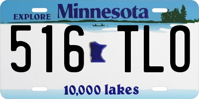 MN license plate 516TLO