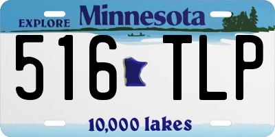 MN license plate 516TLP