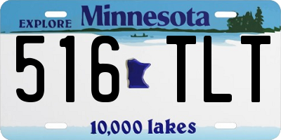 MN license plate 516TLT