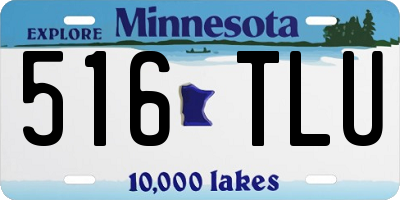 MN license plate 516TLU