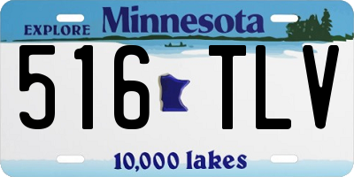 MN license plate 516TLV