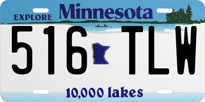 MN license plate 516TLW