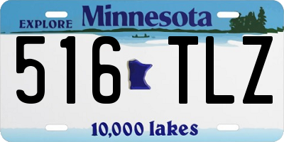 MN license plate 516TLZ