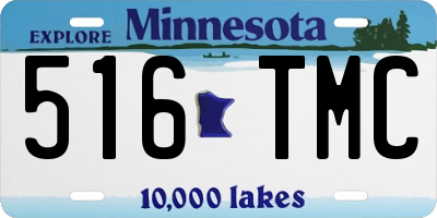 MN license plate 516TMC