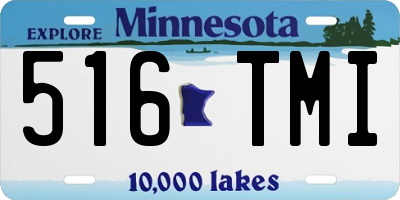 MN license plate 516TMI