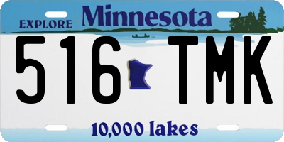 MN license plate 516TMK
