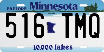 MN license plate 516TMQ