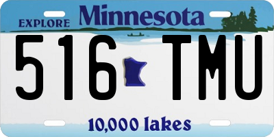 MN license plate 516TMU