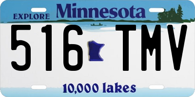 MN license plate 516TMV