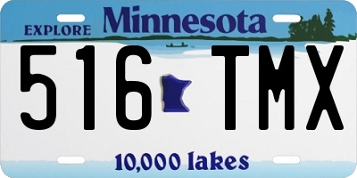 MN license plate 516TMX
