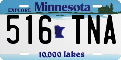 MN license plate 516TNA