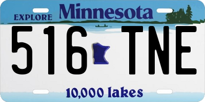 MN license plate 516TNE
