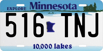 MN license plate 516TNJ