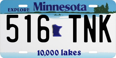 MN license plate 516TNK